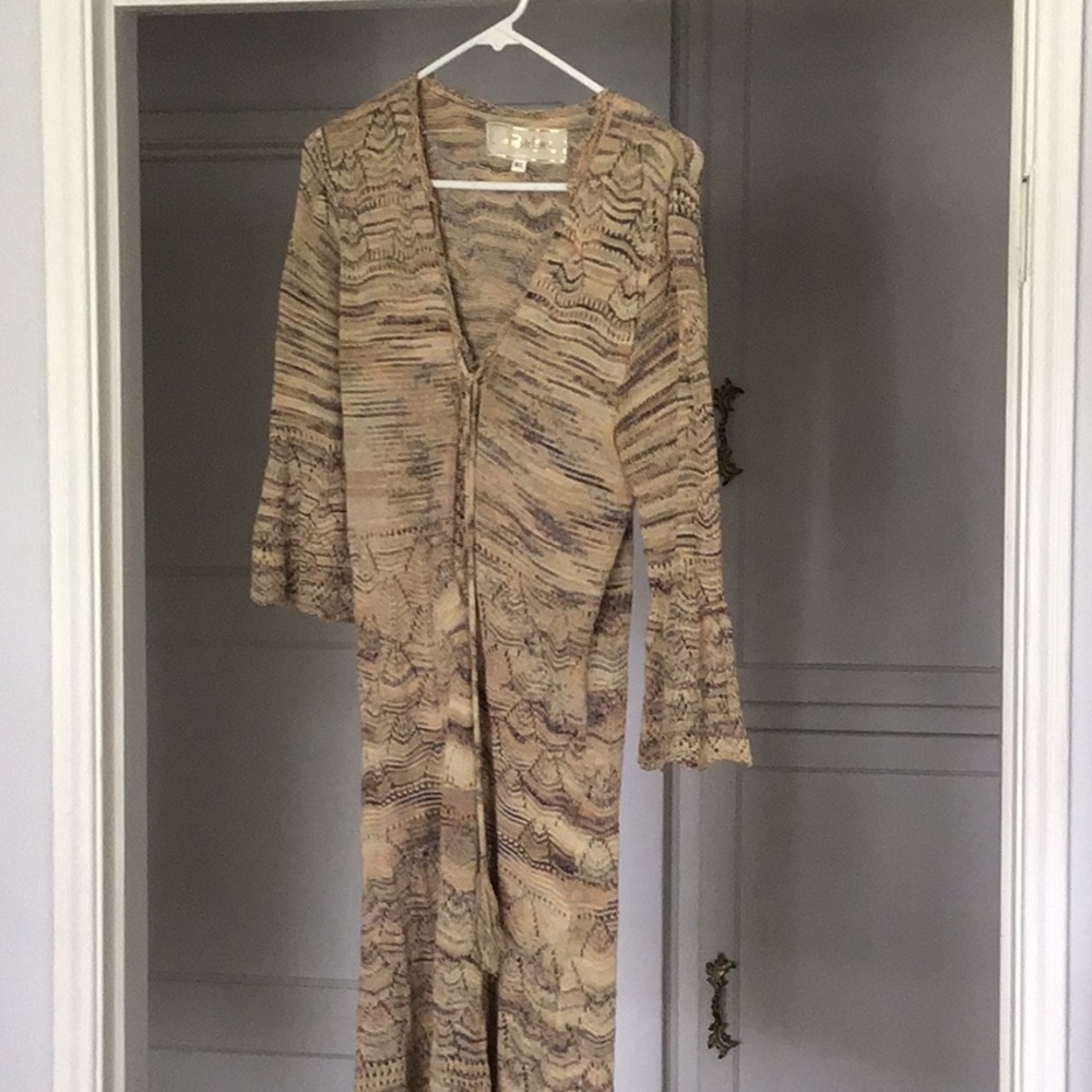 Space dye knit dress